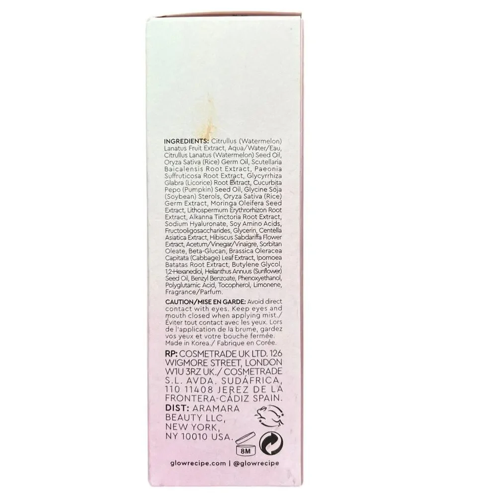 Glow Recipe Watermelon Glow Ultra Fine Facial Mist Setting Spray Makeup Primer